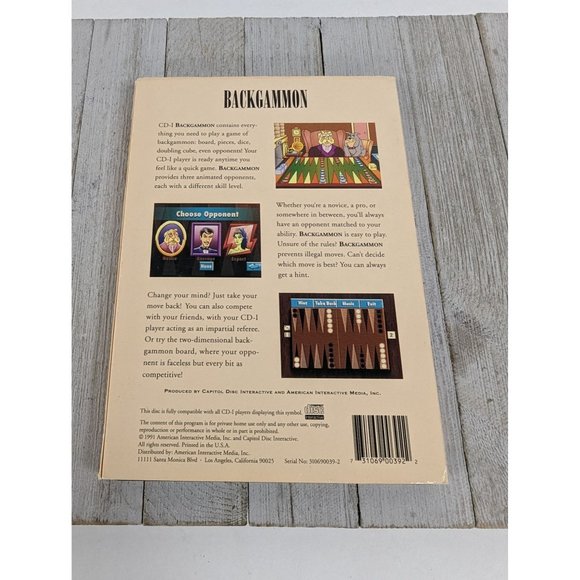 Backgammon Interactive Game Compact Disc Phillips CD-i - Picture 6 of 6
